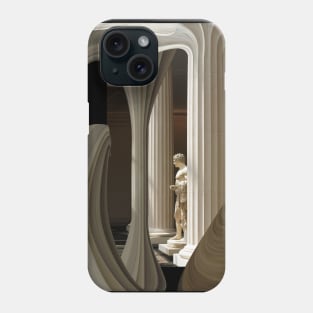 Appropriation Greek Statue and Columns Phone Case