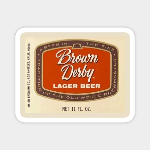 vintage  Brown Derny Beer label - discontinued Magnet by Walters Mom