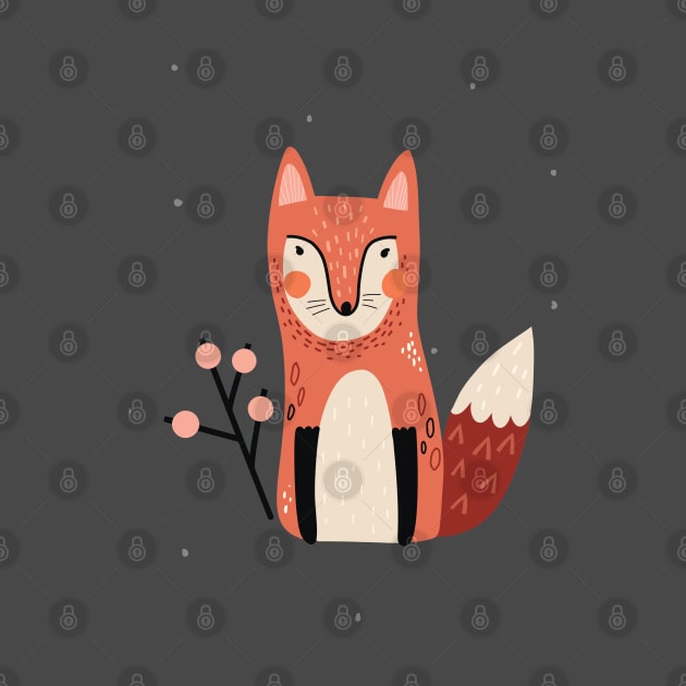 Kids' Nursery: Foxes, Trees, Whimsy by Animox