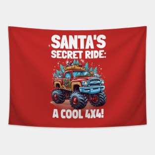 Santa's secret ride: A cool 4x4 Tapestry