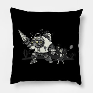 Number One Daddy (Greyscale) Pillow