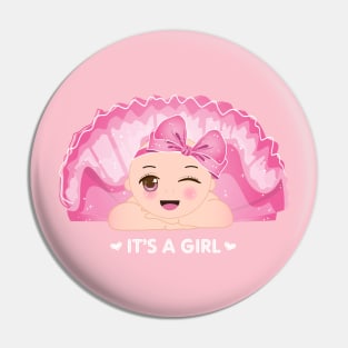 It's a Girl Pin