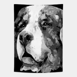 Black and White bernese mountain dog Tapestry