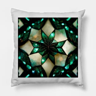 Deepest Emerald Green IV Pillow