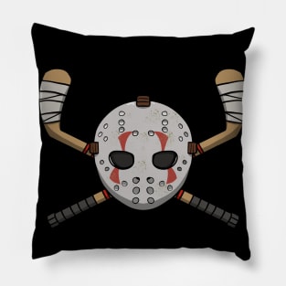 Hockey crew Jolly Roger pirate flag (no caption) Pillow