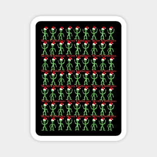 CHRISTMAS  Funny Aliens Magnet