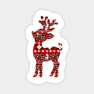 Forest of Christmas Objects Red Magnet