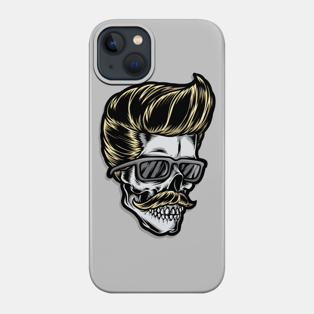 Rockabilly Skull II. - Rockabilly Skull - Phone Case