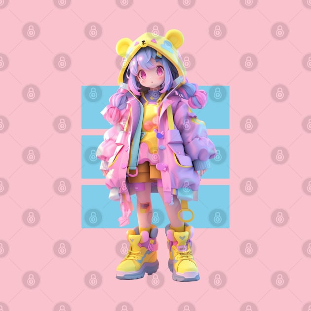 AKBLM - KAWAII かわいい DECORA KUMIKO CHAN | MEGA CUTE 3D PASTEL ANIME GIRL by AKBLM