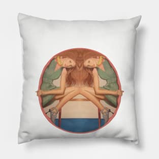 The girl in the ring Pillow