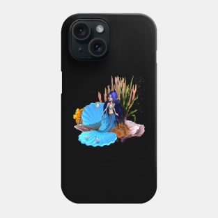 Little mermaid in the deep ocean Phone Case