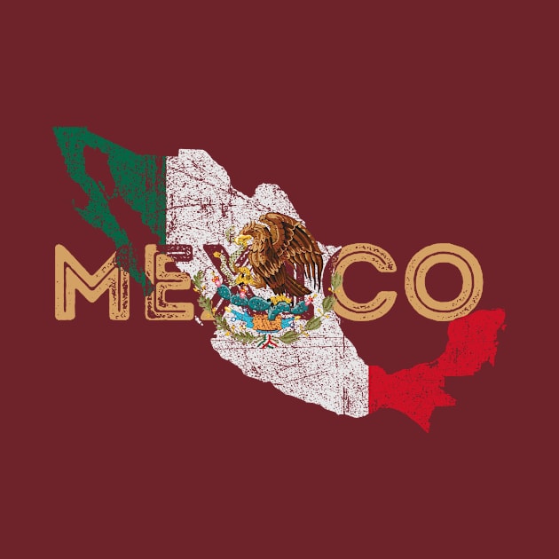 Mexico Map and Flag Souvenir by Family Heritage Gifts