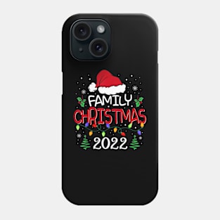 Family Christmas 2022 Matching Shirts Squad Santa Hat Elf Funny Phone Case