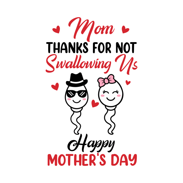 Thanks For Not Swallowing Us Happy Mother's Day by artbyhintze