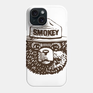 Smokey the Bear kayak science Phone Case