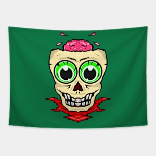 Skull brains Tapestry