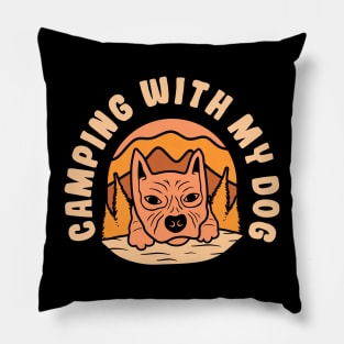 Nature's Best Friend - Camping with My Dog Tee Pillow