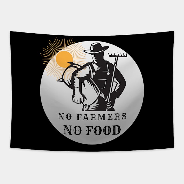 Country Life No Farmers no food Tapestry by Shean Fritts 