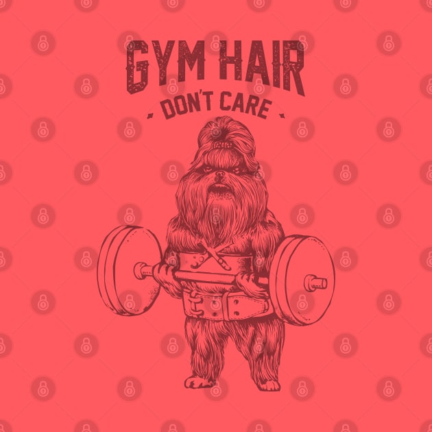 Gym hair don't care shih tzu by huebucket