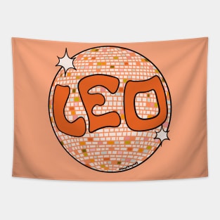 Leo Disco Ball Tapestry