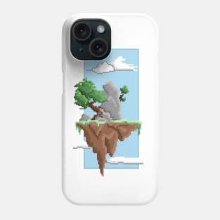 Pixel Landscape : Flying Island Phone Case