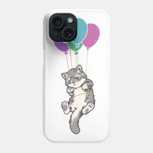 Cat balloons Phone Case