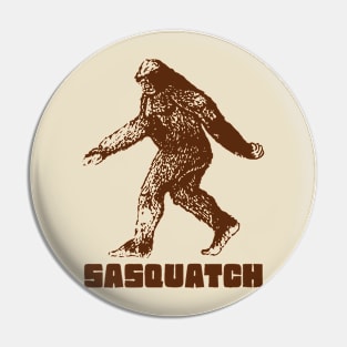 Sasquatch Retro Cryptozoology FanArt Pin