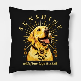 Golden Labrador Sunshine Pillow