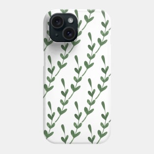 Botanical leaf pattern Phone Case