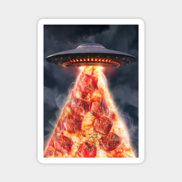 Pizza ufo Magnet by circlestances