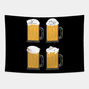 Animals beer Tapestry