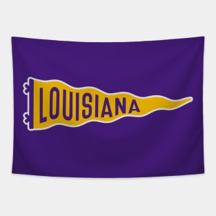 Retro Louisiana Pennant Tapestry