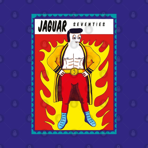 "Wrestler - 'Jaguar Seventies' by CocoFlower