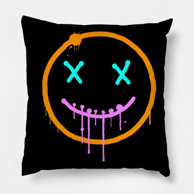 Scary smile Pillow by WBW