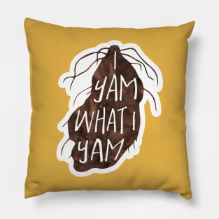 I yam what I yam - funny food pun Pillow