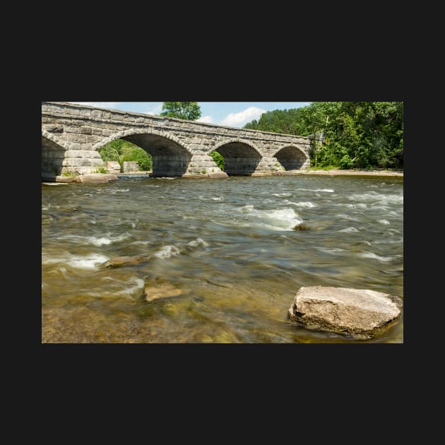 The flowing waters and the bridge by josefpittner