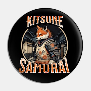 Kitsune Samurai Pin