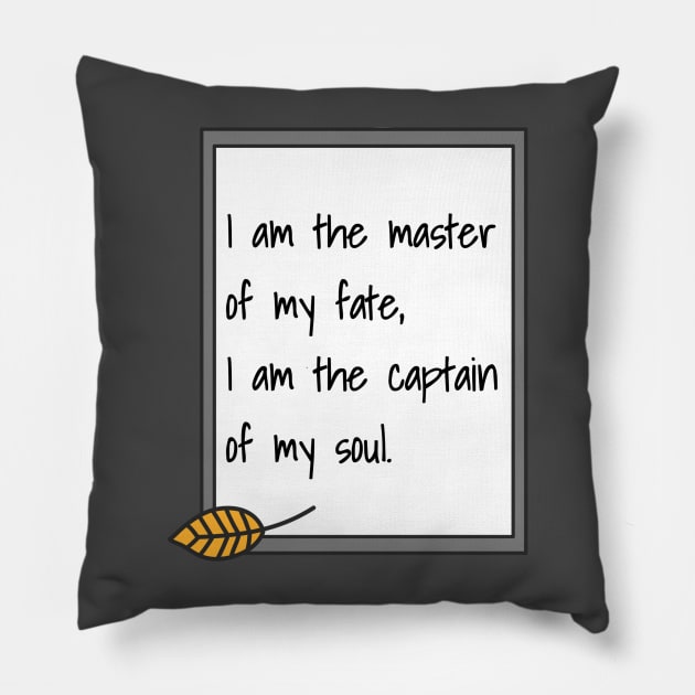 Motivational Quote Pillow by faiiryliite