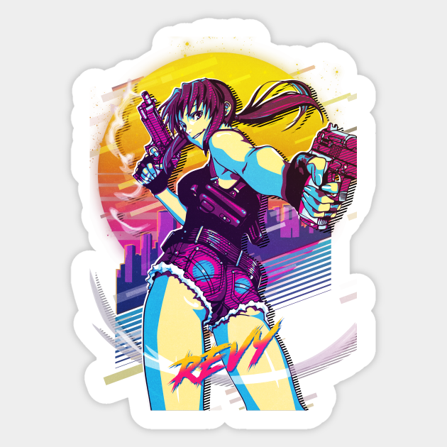 Revy Black Lagoon Revy Sticker Teepublic