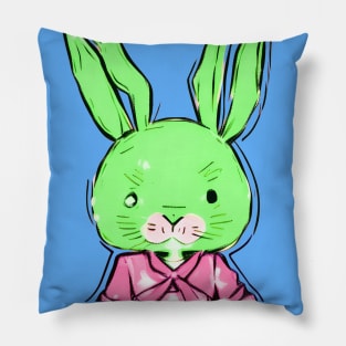 Jitters the Hyper Anime Easter Bunny (MD23ETR031c) Pillow