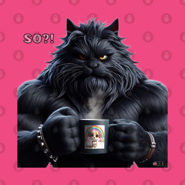 Huge Coffee Cat by focusln by Darn Doggie Club by focusln