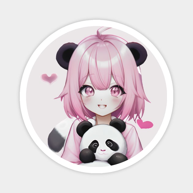 Premium AI Image | Japanese cute panda repeated patterns anime art style  with pastel colors