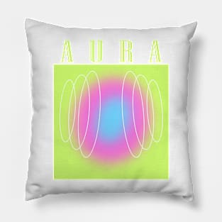 Aura Vibrant Abstract Pillow