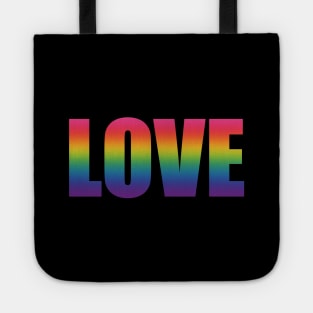 Valentines Day Gift - LOVE - Pride Rainbow Tote