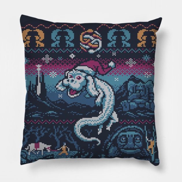 NeverEnding Christmas Pillow by djkopet