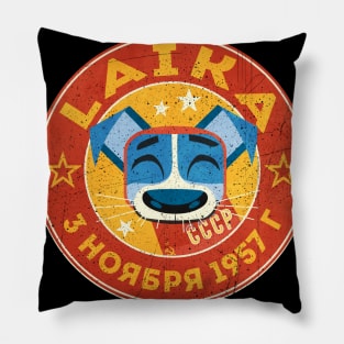 Laika the first dog in space Pillow