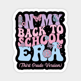 In My Back To School Era Fourth 3rd Grade Gift For Boys Girls Kids Magnet