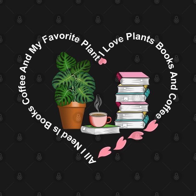 Books Coffee And Plant by Designoholic