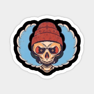 skull monkey smile Magnet