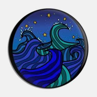 Waves In The Night Sky Pin